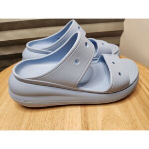 Crocs Classic Crush Sandal Women’s 10 Blue Calcite Platform Slide